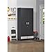 SystemBuild  Boss Tall Storage Cabinet, Charcoal Gray