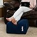 Tripley Foot Rest Travel Pillow - Large Inflatable Footrest for Airplanes, Cars, Home
