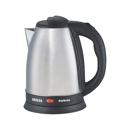 Inalsa Perfecto 1.5-Litre Electric Kettle (Silver/Black)