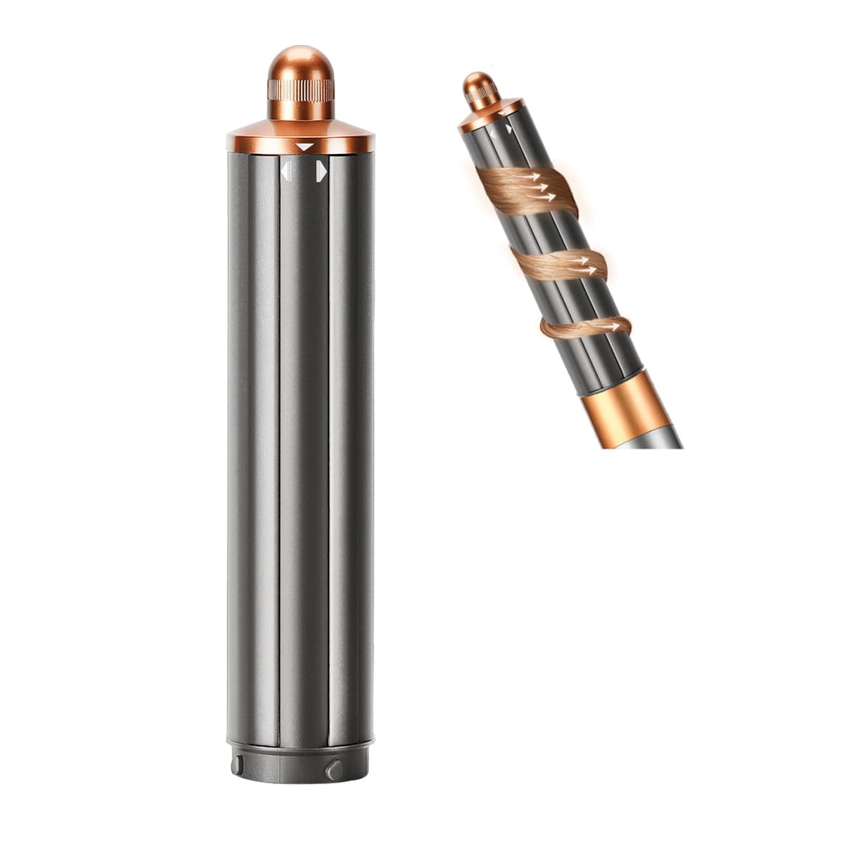 Photo 1 of 1.6 Inch Long Barrel Attachment for Dyson Airwrap, 40mm Curling Barrel Auto-Wrap Attachment for Dyson Airwrap HS01 HS05 HS08, Copper,971889-07