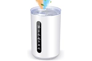 Tower Humidifiers for Large Room,Hioo 6.6L 1.74Gal Topfill Ultrasonic Warm and Cool Mist Air Humidifier for Bedroom with 8H Timer 360° Nozzle Adjustable Humidistat Night Light for Nursery Home Plant