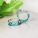 New Arrival Handmade Ocean Style Colorful Ink Transparent Resin/Plastic Women/Men's Charm Ring