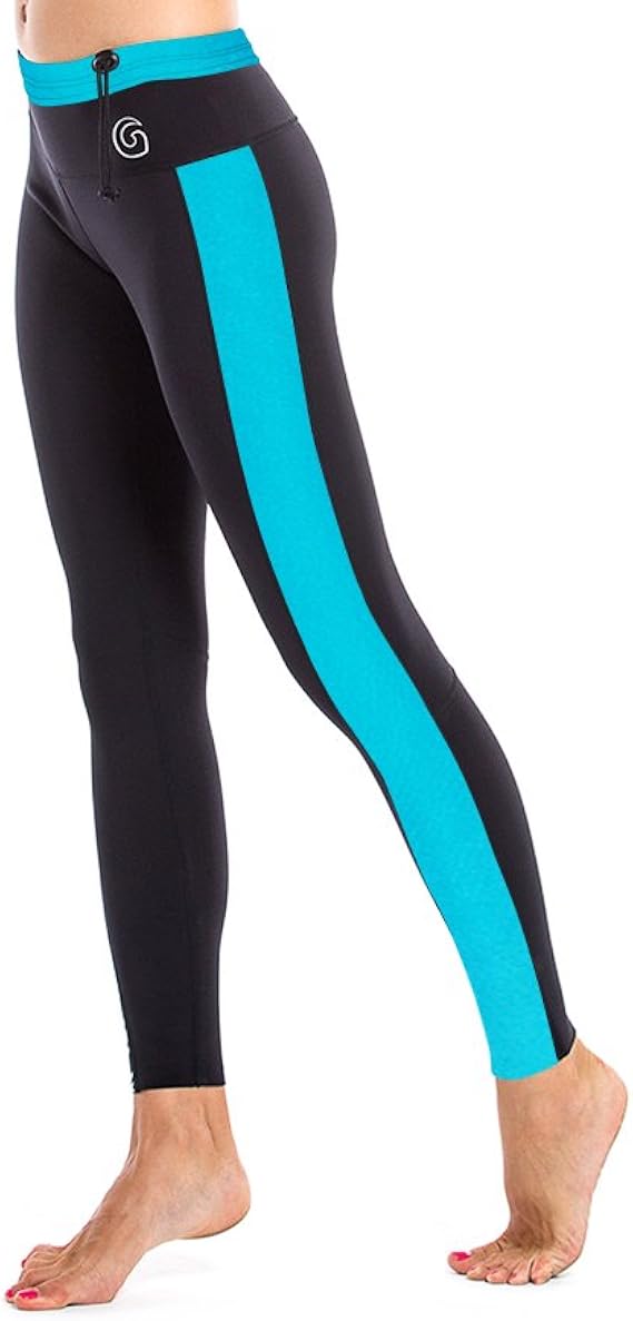 GlideSoul Women's Vibrant Stripes Collection 1 mm Neoprene Leggings
