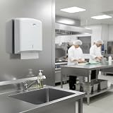 Jofel Z-Fold Paper Towel Dispenser White ABS Locking Lid Holds 600 Z-Fold Towels view 7