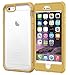 iPhone 6s Plus Case, roocase [Glacier TOUGH] iPhone 6 Plus (5.5-inch) Hybrid Scratch Resistant Clear PC / TPU Armor Full Body Protection Case Cover with Built-in Screen Protector for Apple iPhone 6 Plus, Fossil Gold