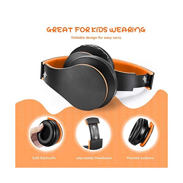 Zapig-Wireless-kids-headphones-with-Microphone-Childrens-Wireless-Bluetooth-Headphones-Foldable-bluetooth-Stereo-over-Ear-kids-headsets ZAPIG Wireless kids headphones with Microphone, Children's Wireless Bluetooth Headphones, Foldable bluetooth Stereo over…