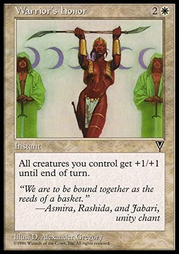 Amazon Com Magic The Gathering Warrior S Honor Visions Toys Games