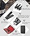 18 in 1 Manicure Set Stainless Steel Professional Pedicure Kit Nail Scissors Grooming Kit with Black Leather Travel Case
