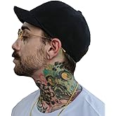 Croogo Short Bill Brim Dad Cap Unisex Classic Baseball Hat Anti Sweat Sunscreen Trucker Cap Hat,Black-CRT0