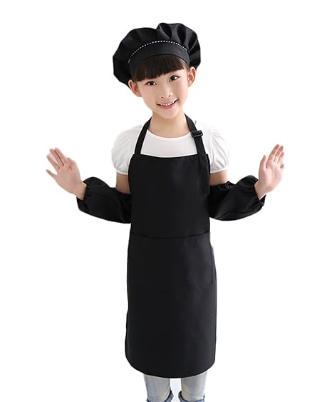 Amazon Gespout エプロン 子供 おしゃれ 女の子 男の子 調節可能 撥油