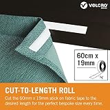 VELCRO Brand Fabric Adhesive Tape Stick On No Sew Black 19mm x 60cm view 6