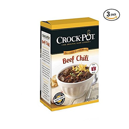 Crock-Pot Delicious Dinners, All Natural Beef Chili, Pack of 3