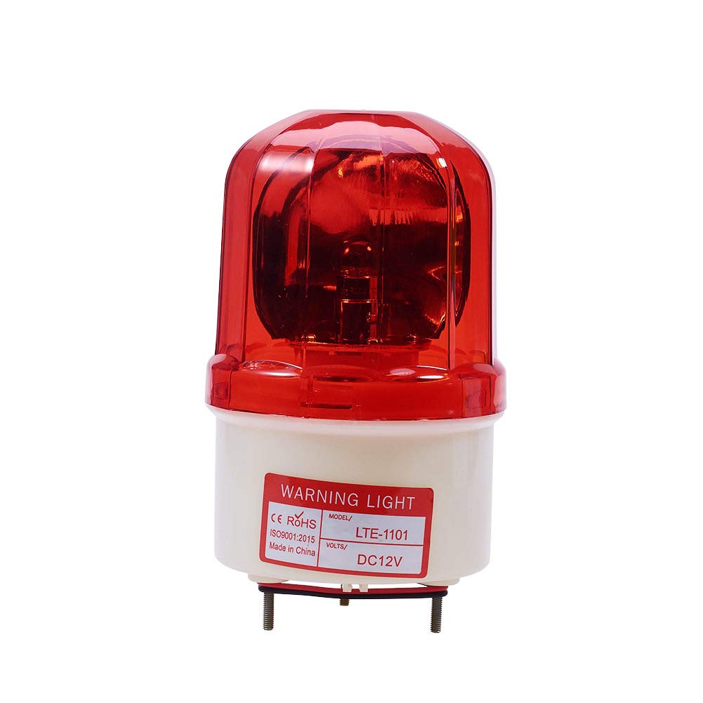 Othmro Signal Lamp LTE1101 12V 1W Red Flash Signal Lamp Bright Industrial Light Warning Light 1Pcs