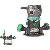 Metabo HPT Router Kit | Fixed/Plunge Base | Variable Speed | 11 Amp Motor | 2-1/4 Peak HP | KM12VC