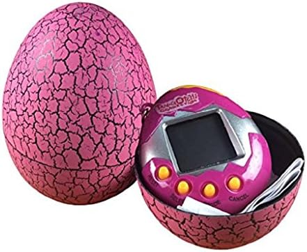 Suntree Electronic Pets Child Toy Key Digital Pets Tumbler Dinosaur Egg Virtual Pets (pink)
