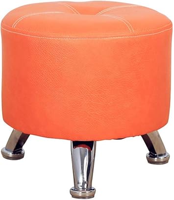 Reposapiés tapizado | Taburete redondo otomano para asiento | Taburete