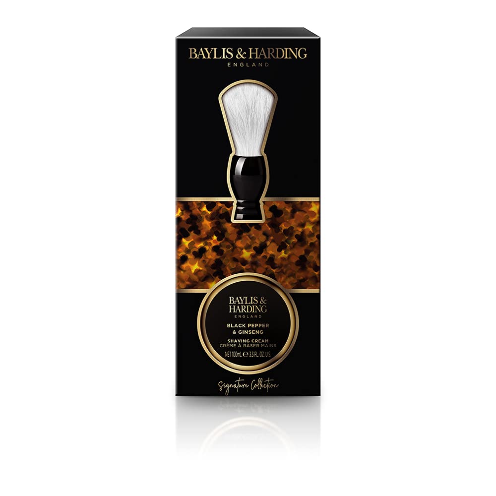 Baylis & Harding Black Pepper & Ginseng Luxury Shave Gift Set - Vegan Friendly