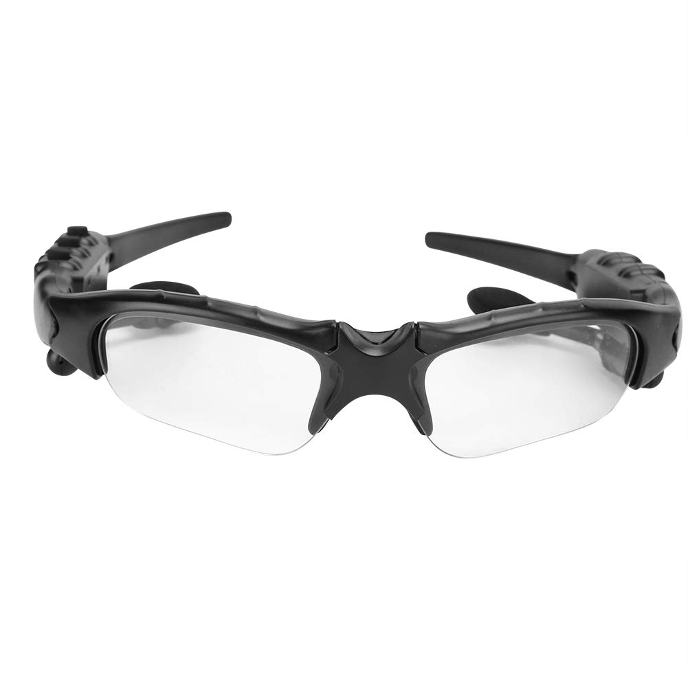 Zunate Smart Headphone Glasses Bluetooth 5.0 Wireless Sunglasses Hands-Free Calls Music for All Face Shapes Transparent