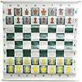 US Chess Federation 36" Pouch-Style Chess Demonstration Set with Deluxe Carrying Bag (Clear Plastic Pieces)
