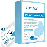 YOYORY Hydrogel Eye Patches for Dark Circle - 30 Pairs for Wrinkles, Eye Bags & Puffy Eyes | Retinol & Collagen Infused, Firming Hydration Treatment Alternative (Black)