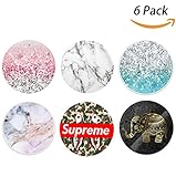 EVERMARKET Premium Expanding Stand Pop Grip Mount Holder Sockets for iPhone X, Galaxy S8,all Cellphones and Tablets (Pack of 6 D)