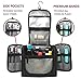 Large Capacity Hanging Toiletry Bag Water Resistant Machine Washable | Organizer for Men and Women Spacious Compact Kit | Strong Zippers, Sturdy Hook | Handle | 17 Compartments | Travel and Home