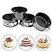 AFYHA 4 Inch Mini Non-stick Springform Pans Set 4 Piece Small Round Leakproof Cheesecake Pans with Removable Bottom for Mini Cheesecakes, Pizzas and Quiches