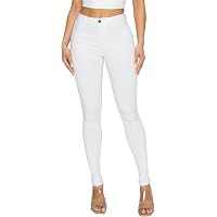 Jeans Ruby Rd Petite Taille 6P Blanc - 27" De Longueur D'Entrejambe, Côtés Élastiqués, Occasion TB