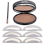 Ochine Eye Brow Powder Eyebrow Stamp Kit Eyebrow Makeup Dark Brown Light Brown Dark Gray (dark brown)