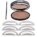 Ochine Eye Brow Powder Eyebrow Stamp Kit Eyebrow Makeup Dark Brown Light Brown Dark Gray (dark brown)