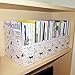 Evelots Magazine File Holder-Organizer-Full 4 Inch Wide-Dog Style-W/Labels-Set/6