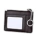 Slim RFID Blocking Card Wallet,Gazigo Minimalist Leather Credit Cards Holder with ID Window and Keychain (Slim RFID Blocking Card Wallet Coffee, One_Size)