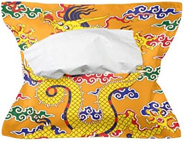 Chinese Dragon Tissue Box Cover Paper Towel Napkin Box Holder for Living room, Car, Kitchen