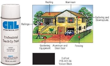 Crl D401 Vulcan Black Powdercoat Professional Touch Up Paint