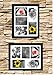 Tasse Verre 11x14 Collage Multi Picture Frame (2-Pack) - Black with HIGH Definition Glass Front Cover - Frames Display Five 4x6 Inch Family Pictures with Mat - Hanging Hardware Pre-Installed