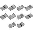 uxcell Plastic Straight Slide Potentiometer Flat Push Knob Insert Shaft 4x1mm Gray 10pcs