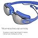 Swimming Goggles ROSIMO Anti Fog Swim Goggles Adjustable Strap Waterproof No Leaking UV Protection with Protection Case for Men Women Adult Youth Kids (Blue)