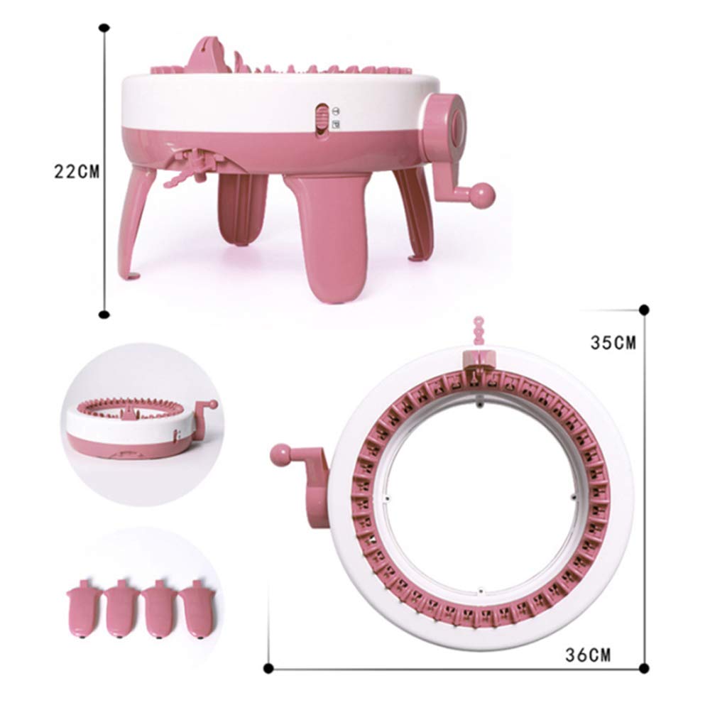 SENTRO 40 Needles Knitting Machine with Electric Adapter, Knitting Board Rotating Double Loom,Smart Weaving Loom Round Knitting Machines, Weaving Loom Machine Kit for Automatic Knit