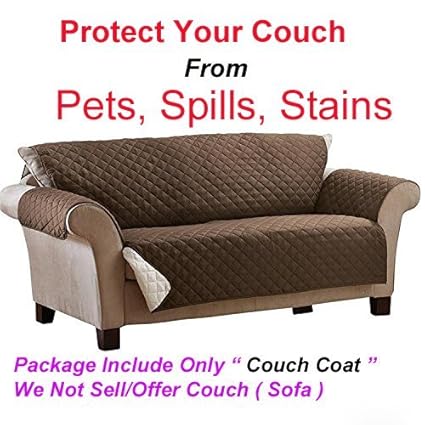 Glive Reversible Couch Coat Fits Any Style Sofa Slipcover Set