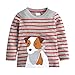 HUAER& Baby Boys Cotton Long Sleeve T Shirt Cartoon Dog Dinosaur Rocket Print Tops