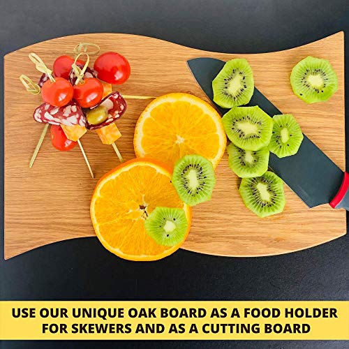 Wooden Food Skewer Holder Pick Stand and Food Display Perfect for