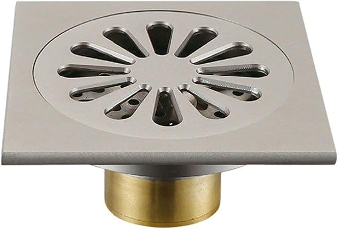 Desagüe del Piso De La Ducha del Baño El Cobre de Planta Cuadrada