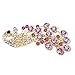 Polytree 4pcs Fashion Vintage Peacock Full Crystal Rhinestones Hairpin Hair Clip