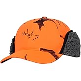 EDTREK Windproof and Waterproof Winter Hat with Sherpa Lined Ear Flap - Ultra Performance Blaze Orange and Camo Hunting Hat