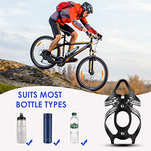 RUNACC Bike Water Bottle Holder, Bicycle Water Bottle Cages Adjustable 180 Degree Rotating for
