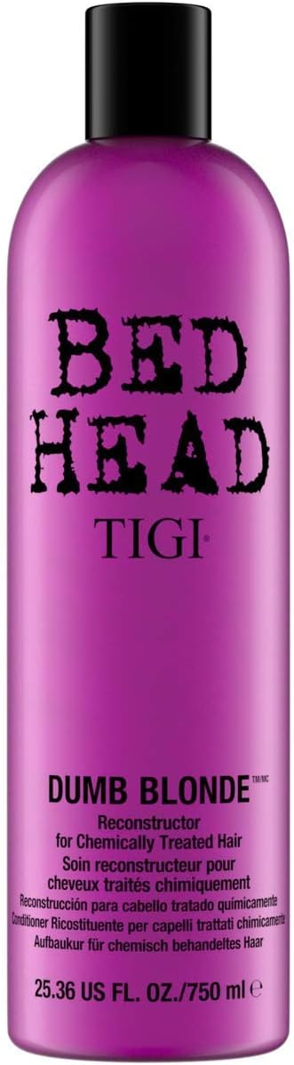 Bed Head by TIGI Dumb Blonde Hair Repair Conditioner for Coloured Damaged Hair 750 ml, black, 750 ml (Pack of 1)