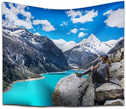 SIGNFORD Cutsom Tapestry Personalized Image with Scenery Photos Wall Hanging Tapestry for Living Room Bedroom Dorm Decoration - 68x80 inches