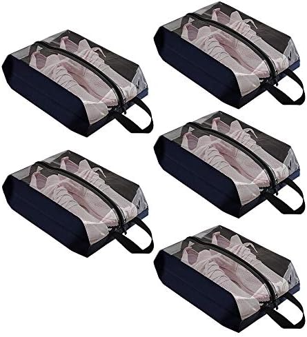 Lermende Travel Shoe Bags Waterproof Nylon Organizer Storage Tote Pouch 5pcs