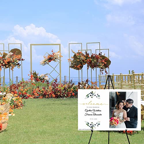 63" Instant Easels Stand for Wedding Sign & Posters,Adjustable Metal
