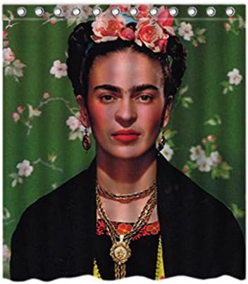 DilipVu Pernalized Frida Kahlo Self Unique Painting Bath Decor Shower Curtain 66 "x 72" Polyester Fabric Curtains